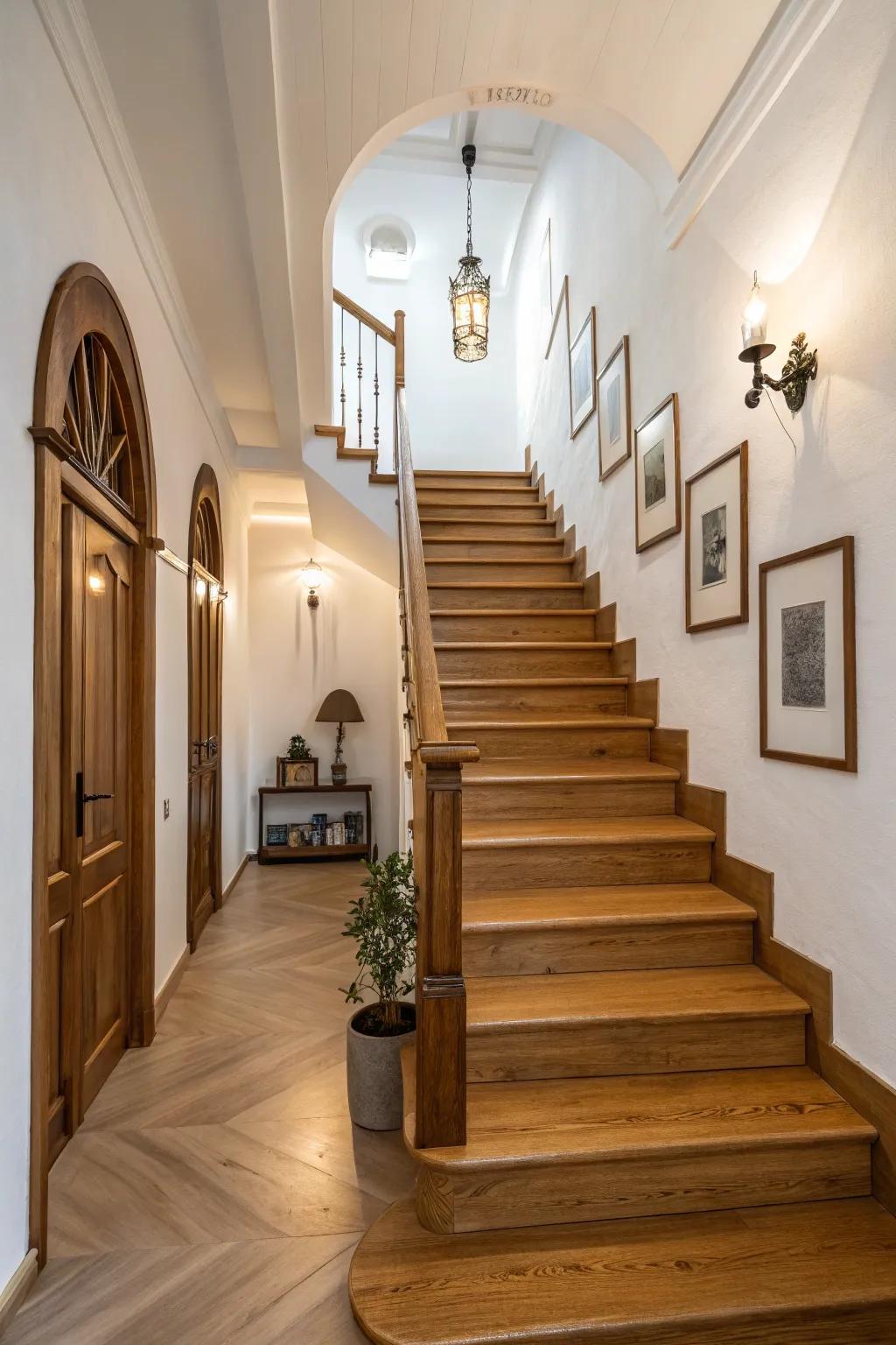 Raw timber touches provide coziness and warmth.