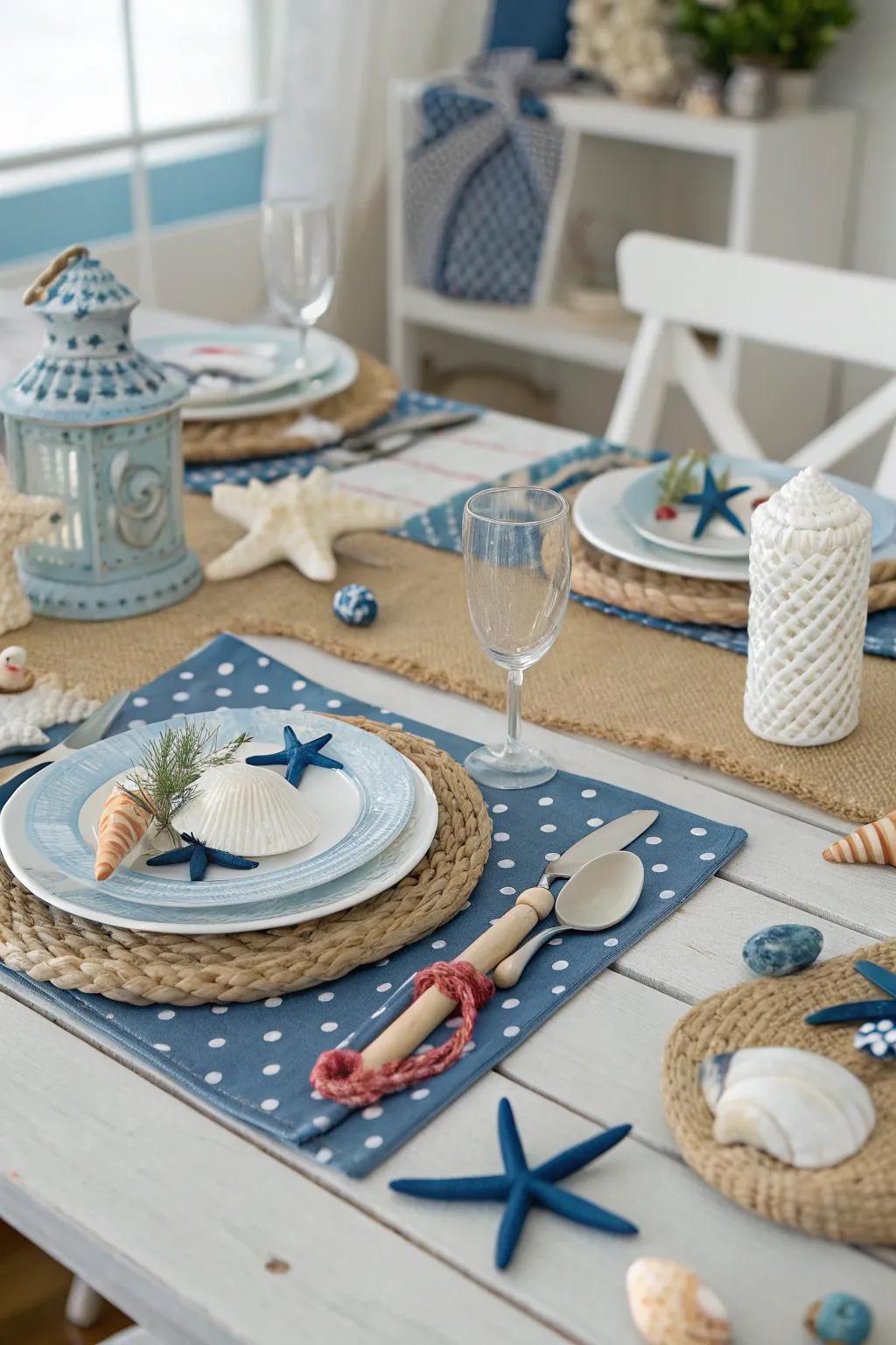 Fantastical motifs such as a coastal getaway append delight to the table.