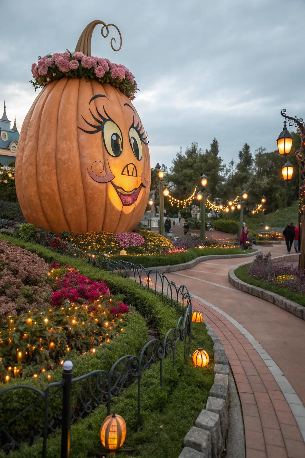 Introduce a touch of fantasy to your decor with a fairy tale-inspired pumpkin profile.