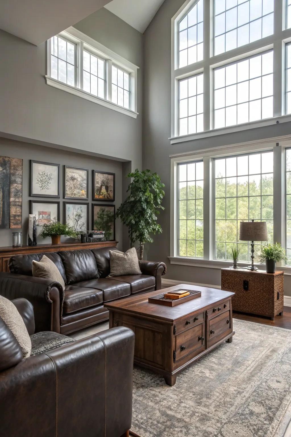 Sunlight enriches the warmth and openness of your lounge.