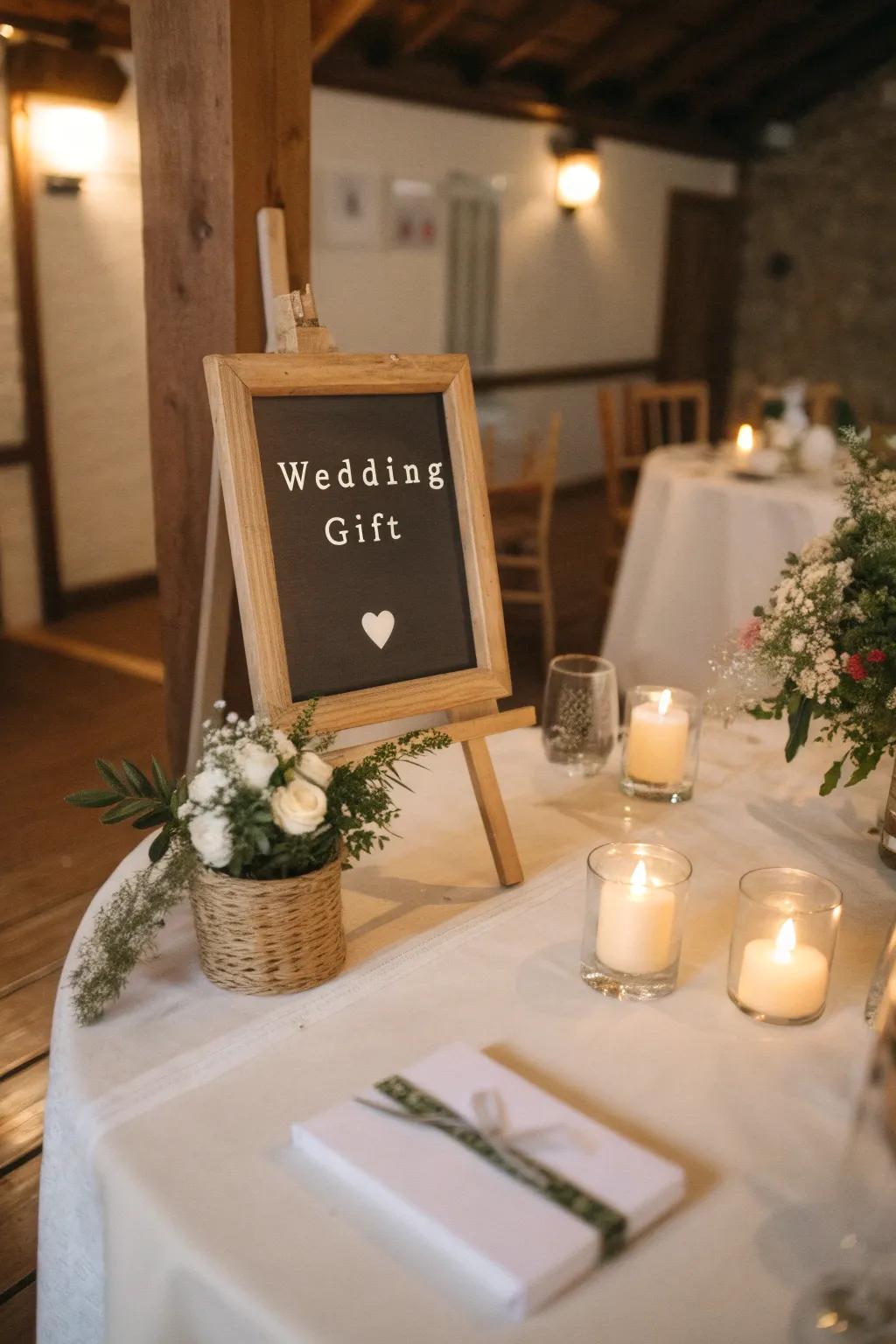 Miniature easels create charm in small spaces.