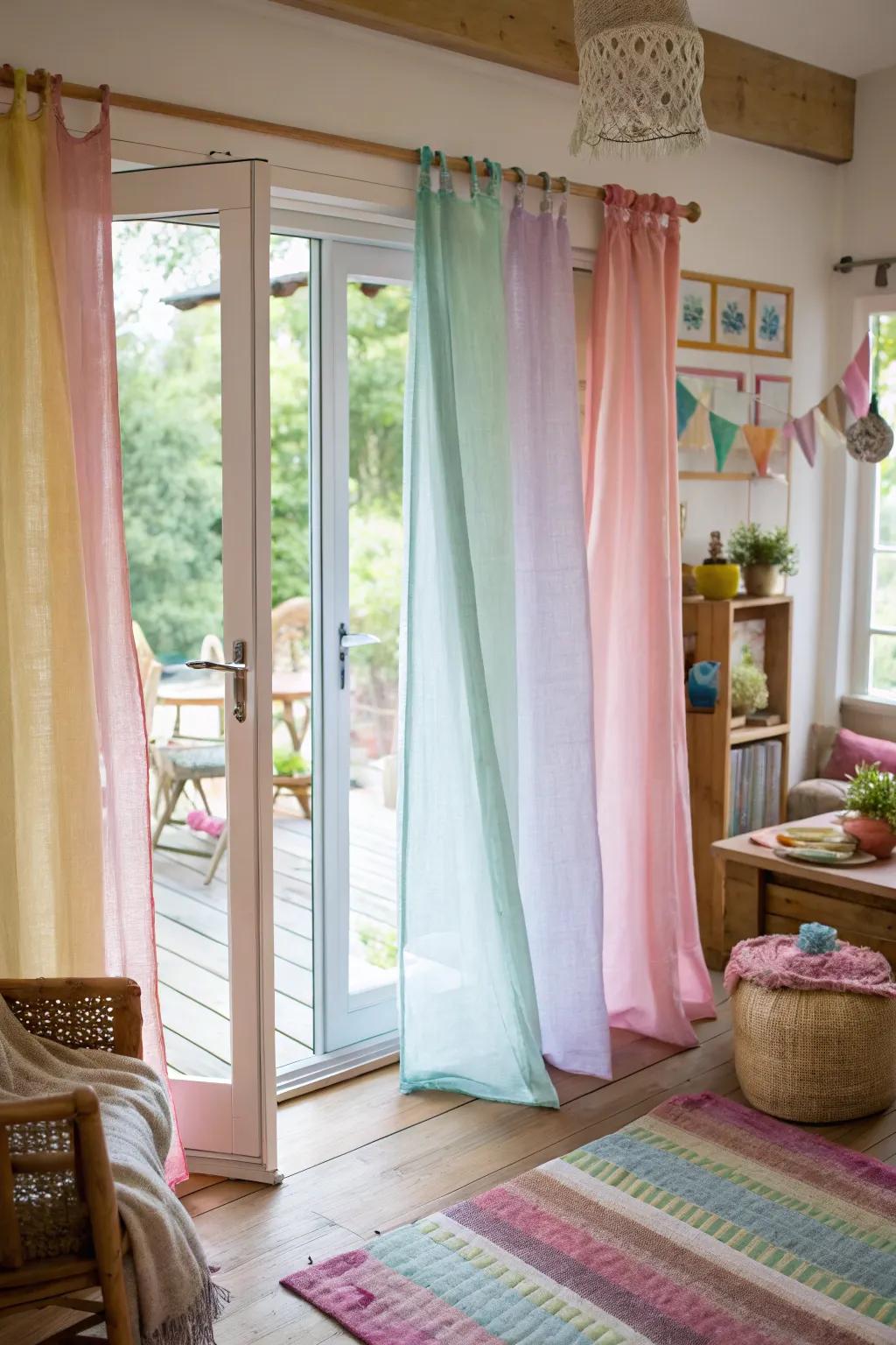 Fabric panels add a soft, customizable touch.