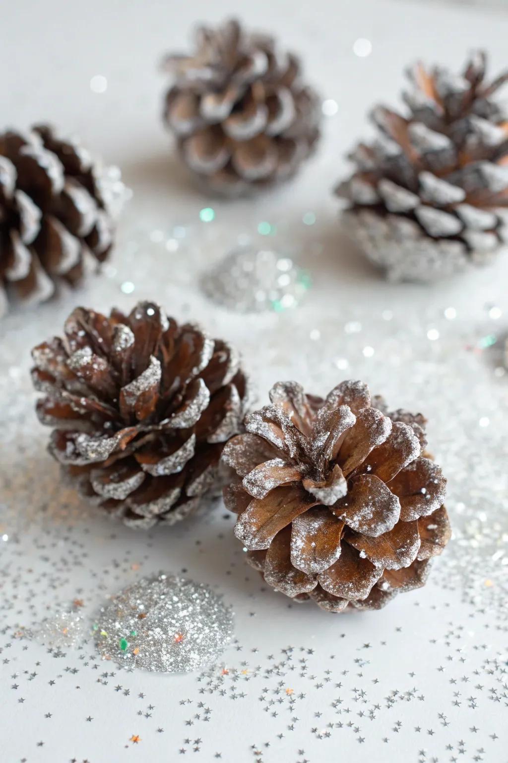 Iced cones introduce a hint of winter radiance.