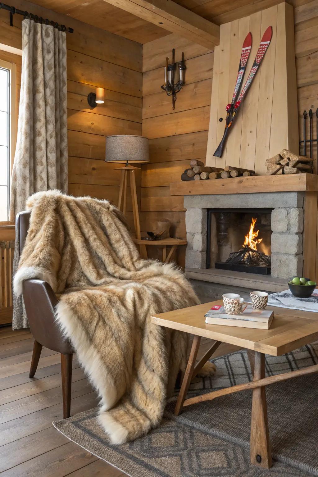 Unwind within the appeal of an alpine cabin.