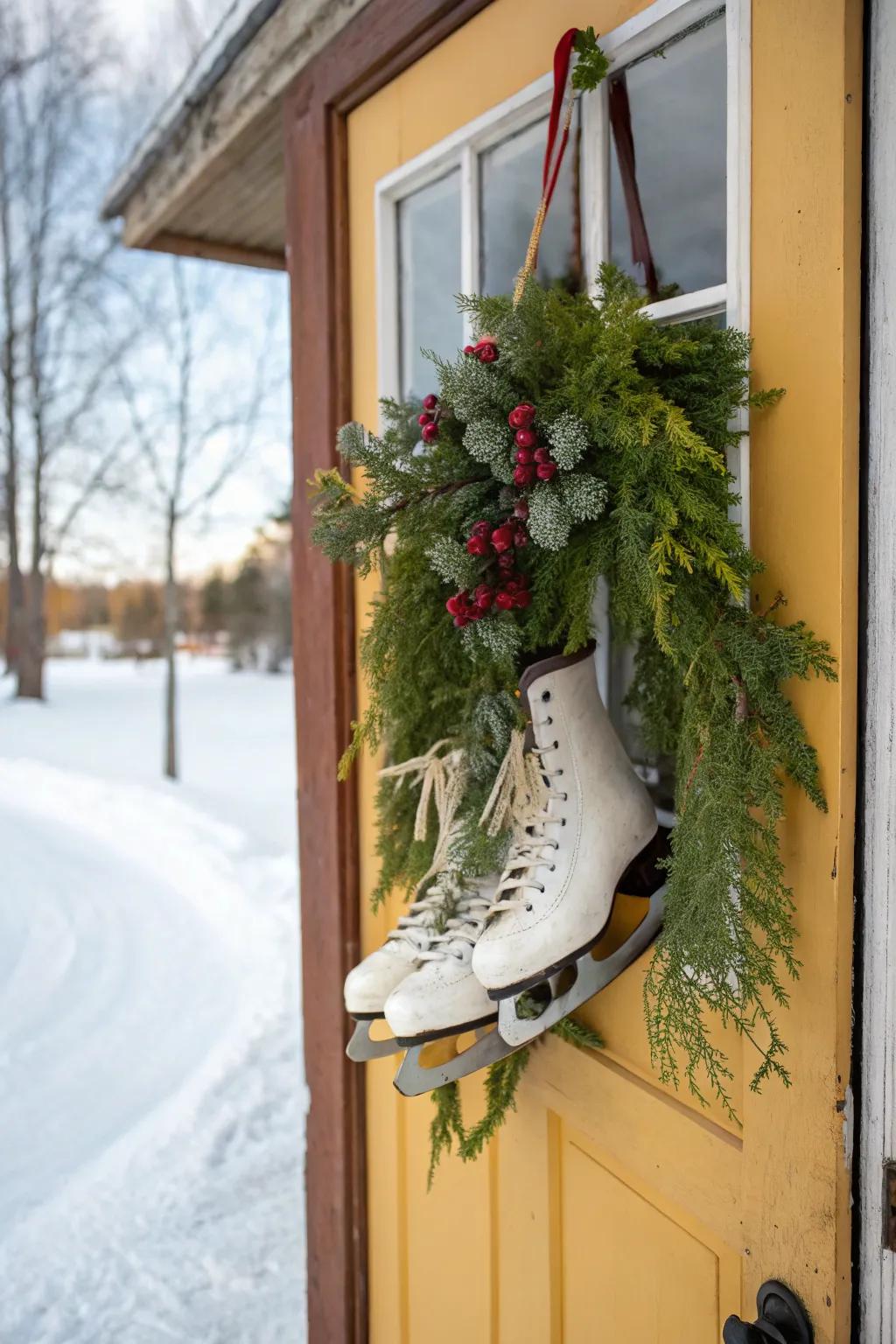 Ice footwear offers a nostalgic touch to your decor.