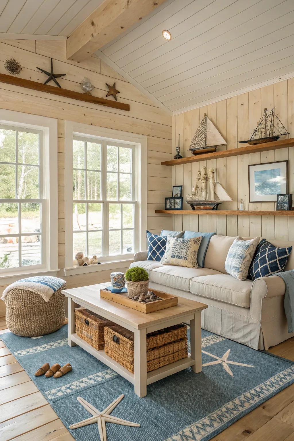 Timber cladding transports modern coastal inspiration into your dwelling.