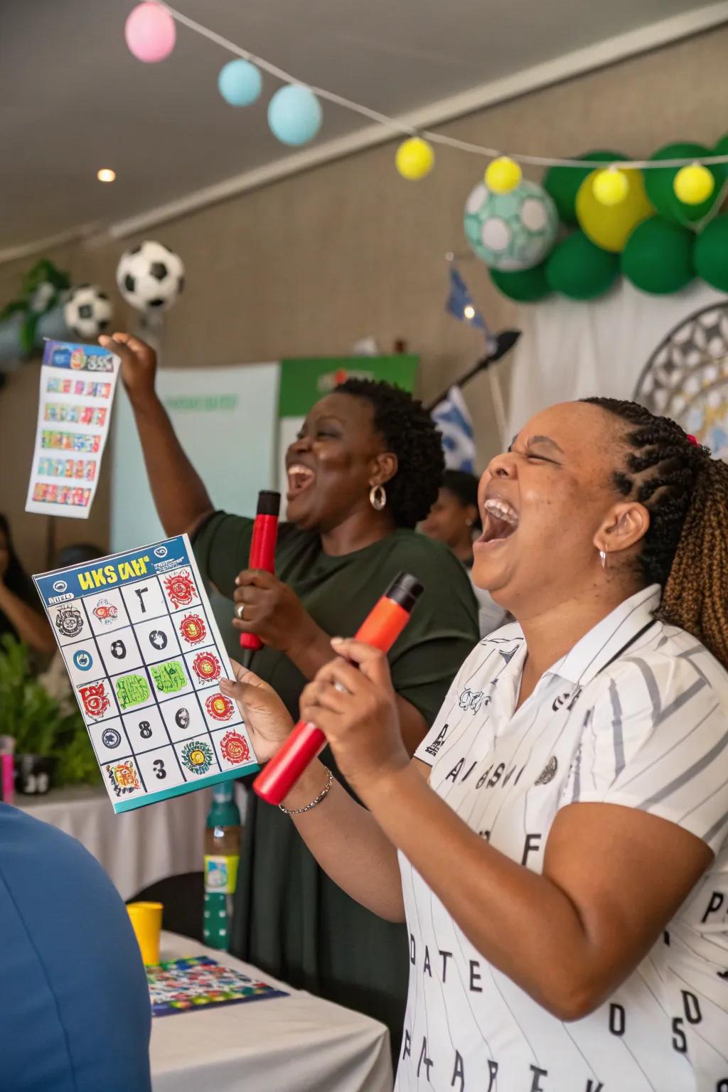Bingo cards that provide an engaging aspect to the viewing experience.
