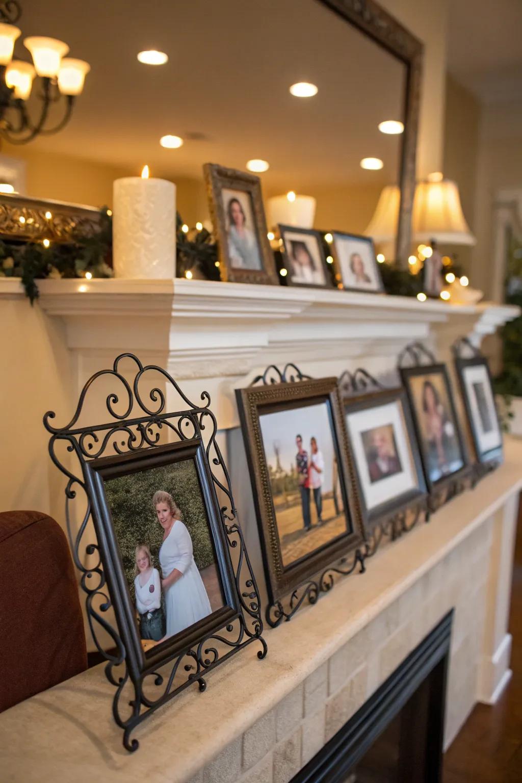 Iron frames beautifully preserve your memories.