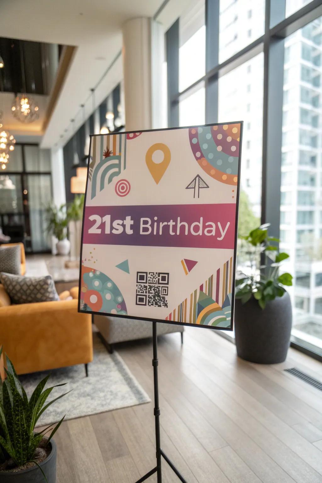 QR codes add an interactive digital twist to your event.