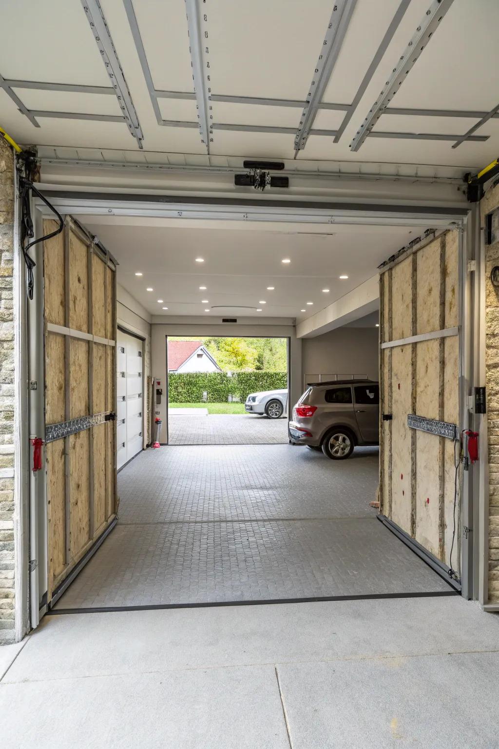 Stay comfortable with efficient garage insulation.
