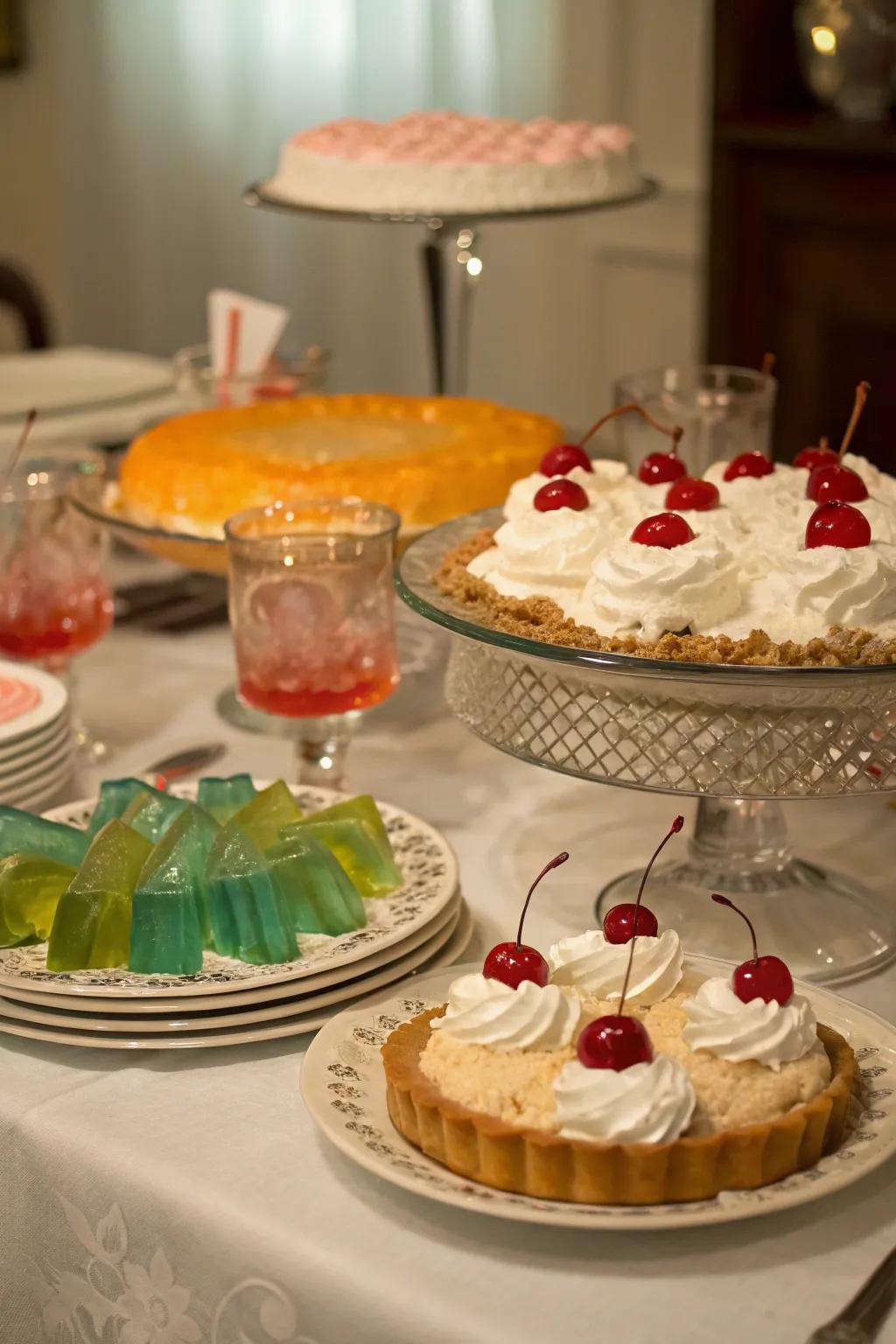 Add a vintage charm with desserts that were popular during the 1940s.