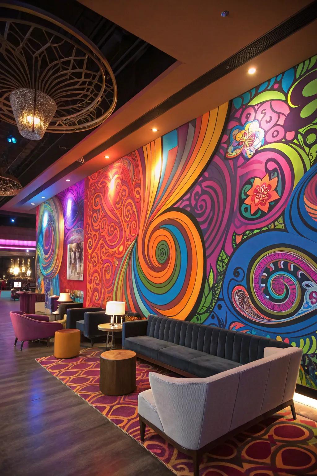 Examine vibrant dimensions with psychedelic art.