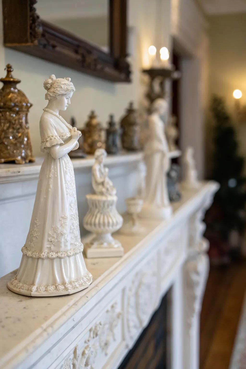 Ceramic figures offer classic style and cultural richness.