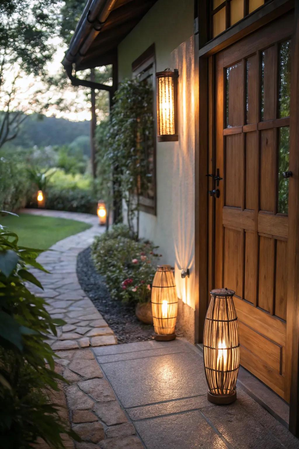 Bamboo lights deliver a gentle and natural lighting solution.