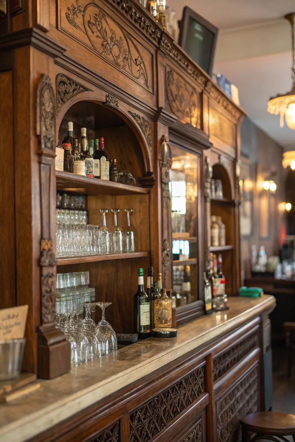 Charm and nostalgia evoked through vintage-inspired elements.