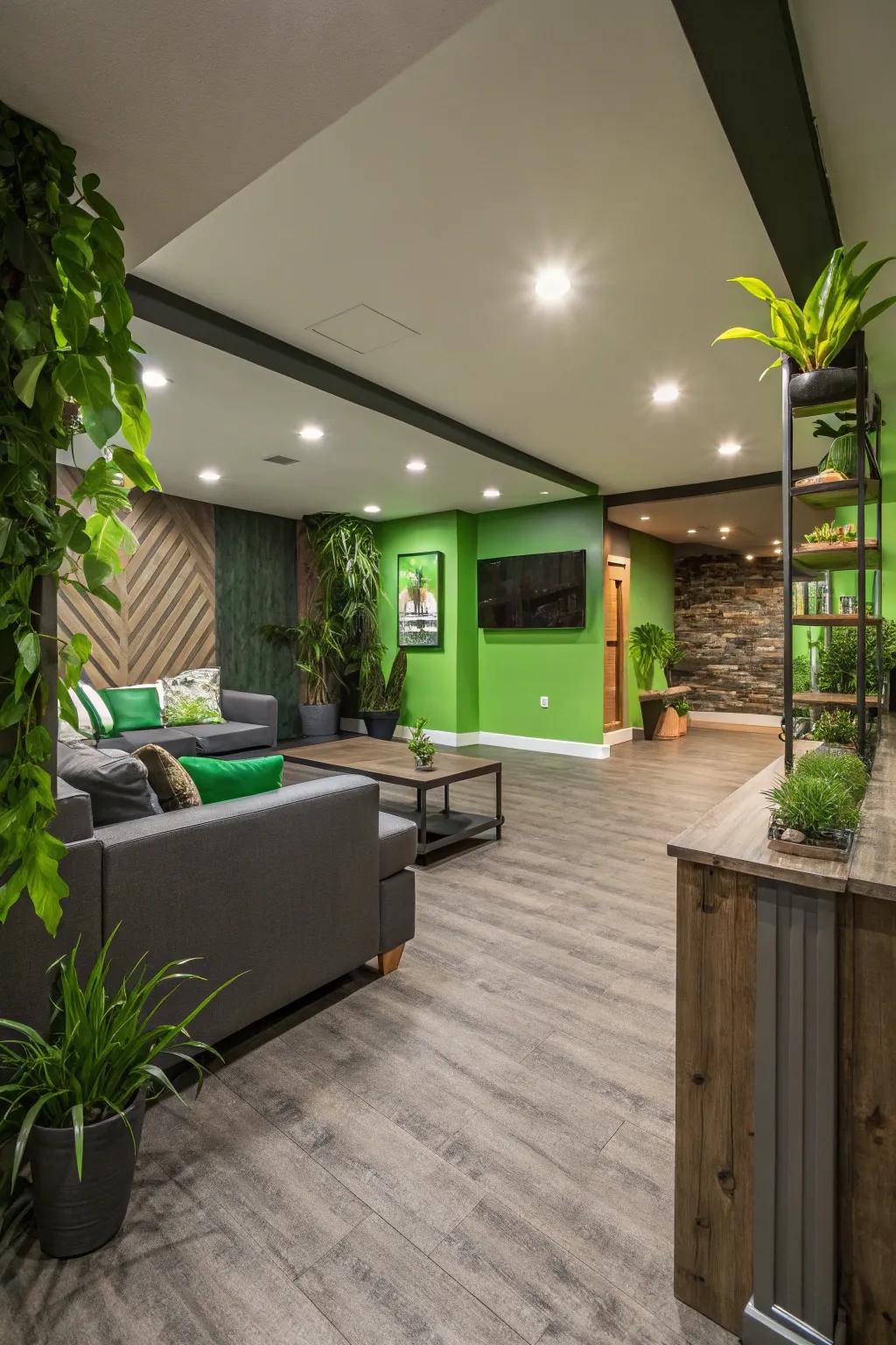 Eco-conscious vinyl flooring promotes sustainability.