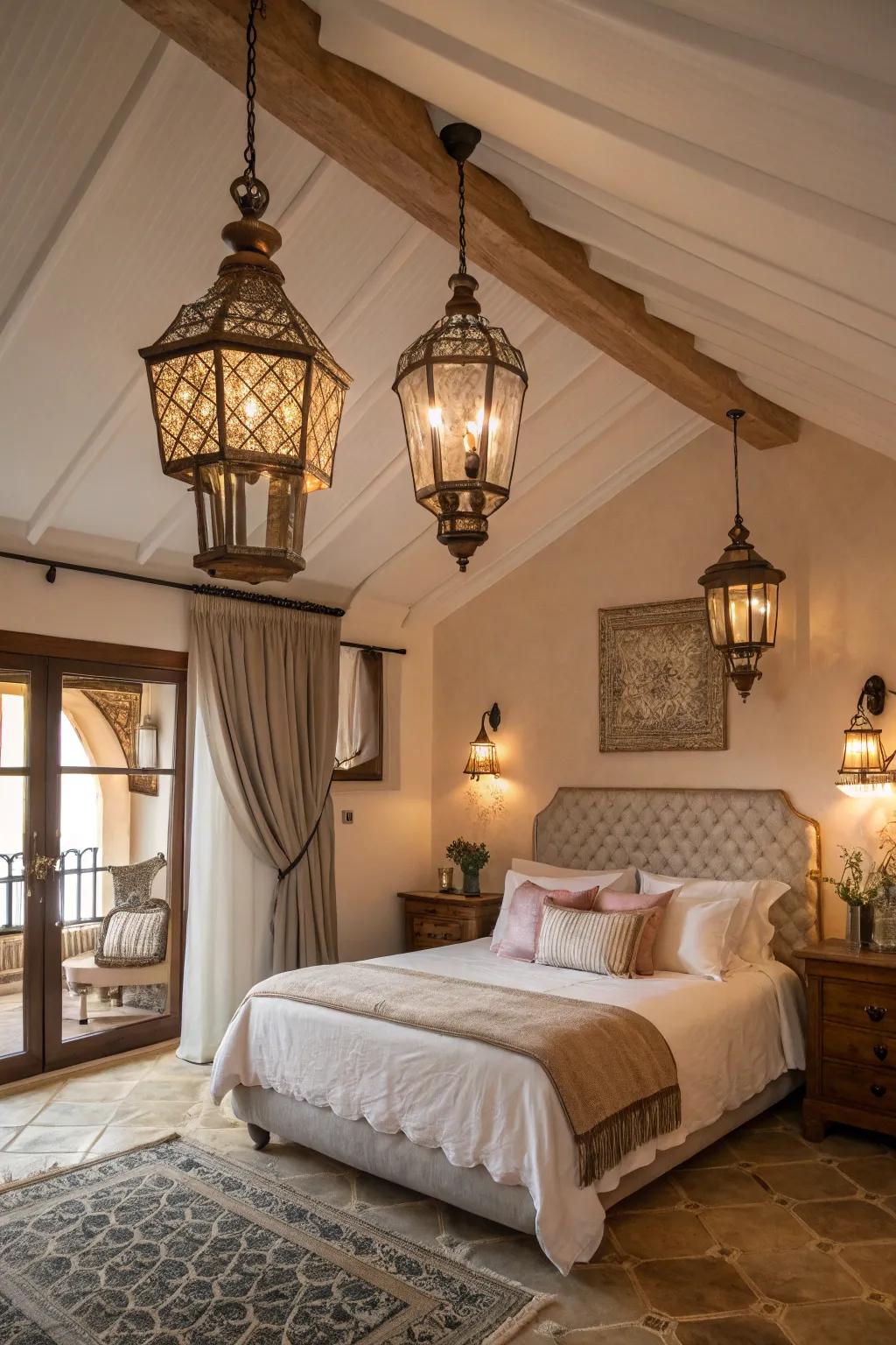 Vintage lanterns provide history and appeal to your decor.