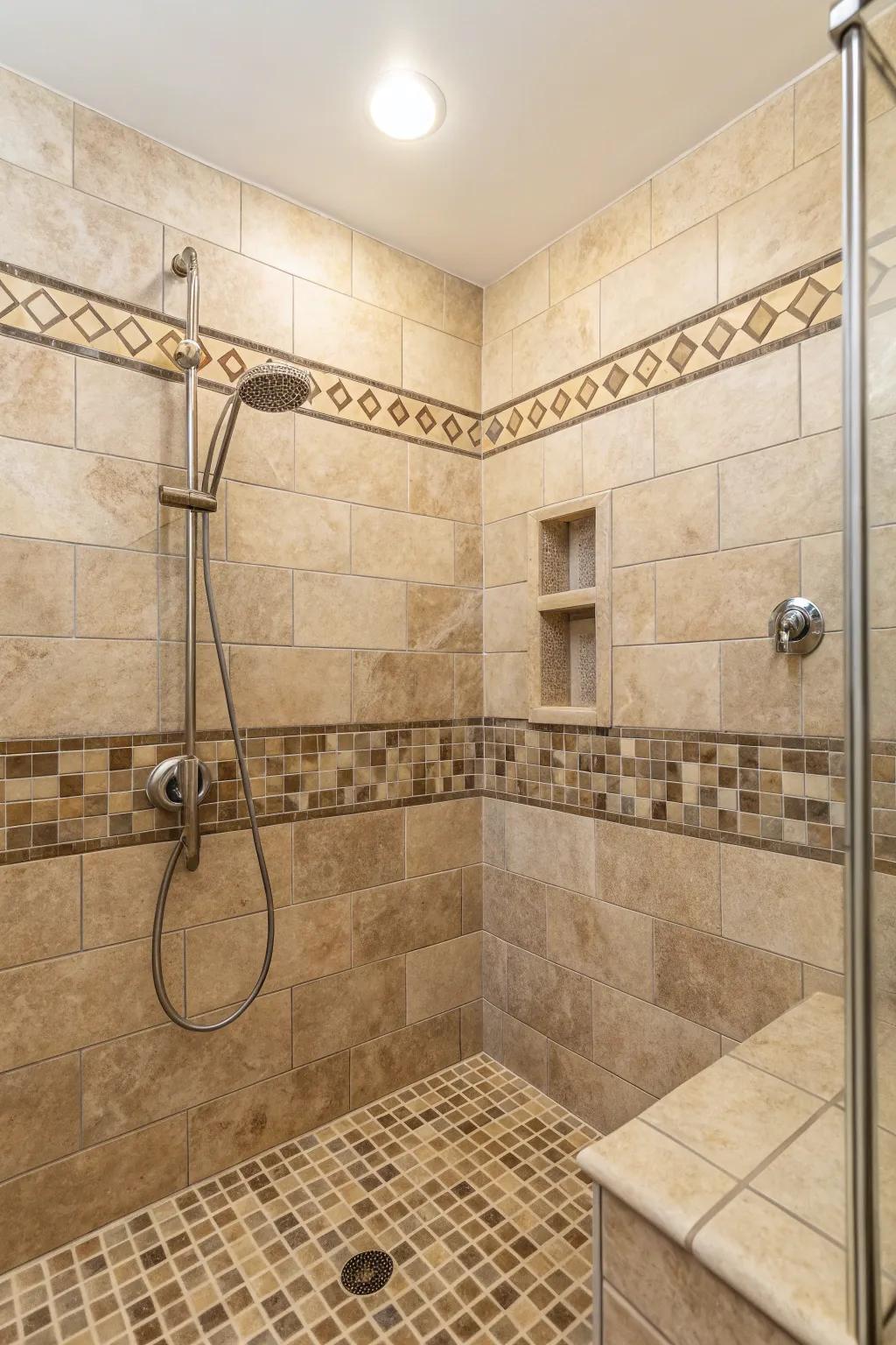 Mixing square shapes infuses a creative and playful dimension.