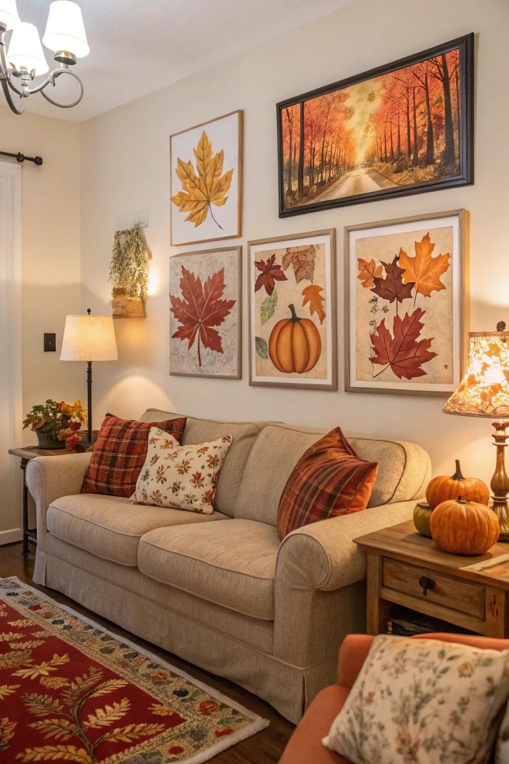 Transform your area through seasonal art that celebrates autumn.