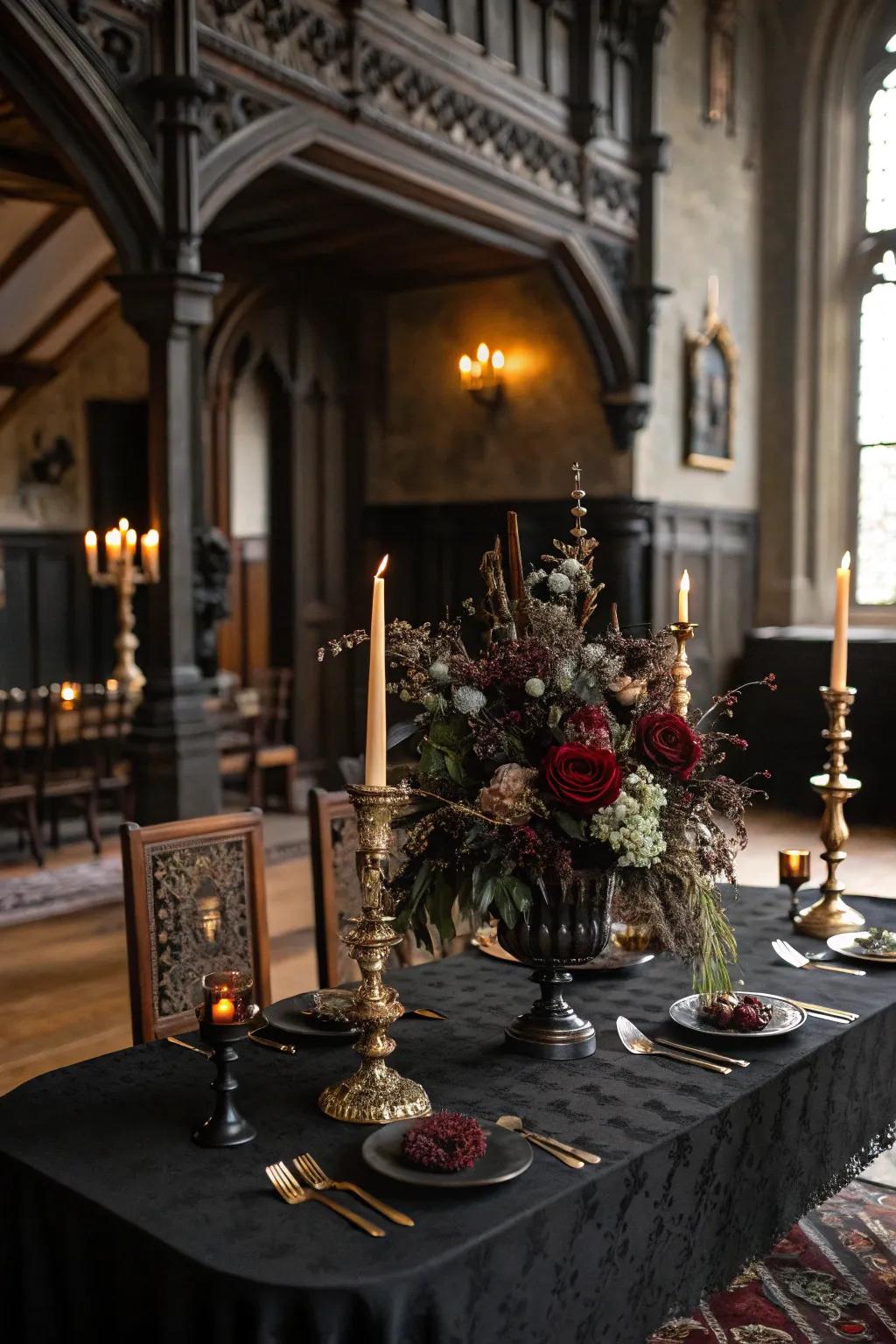 Mystical gothic featuring a dramatic flair.