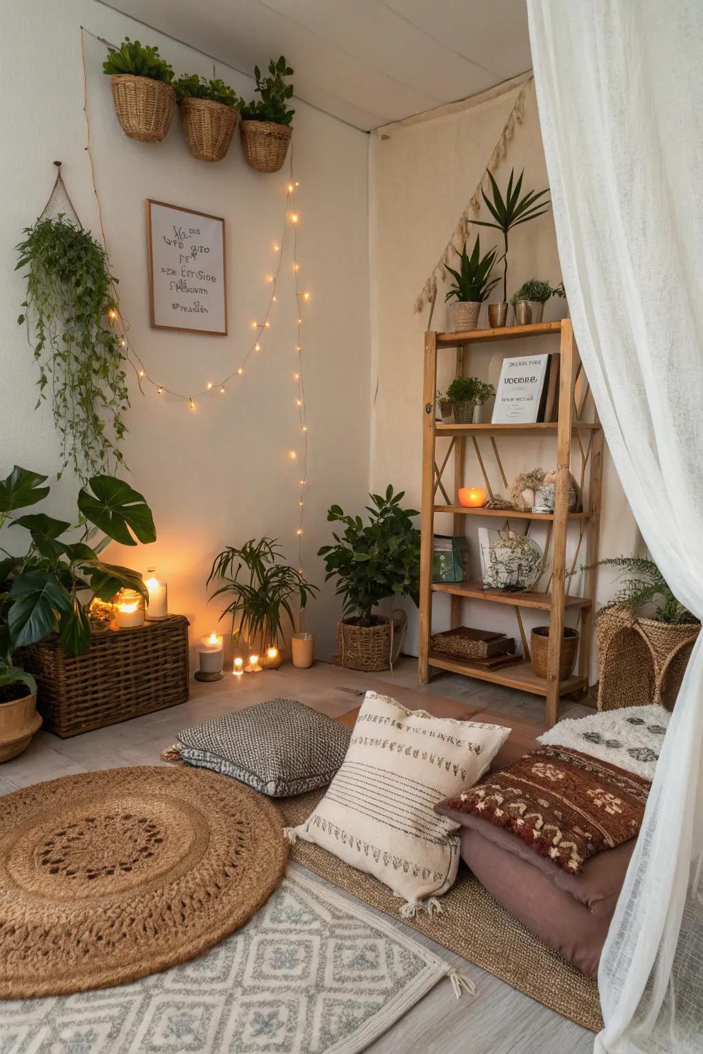 A tranquil zen corner.