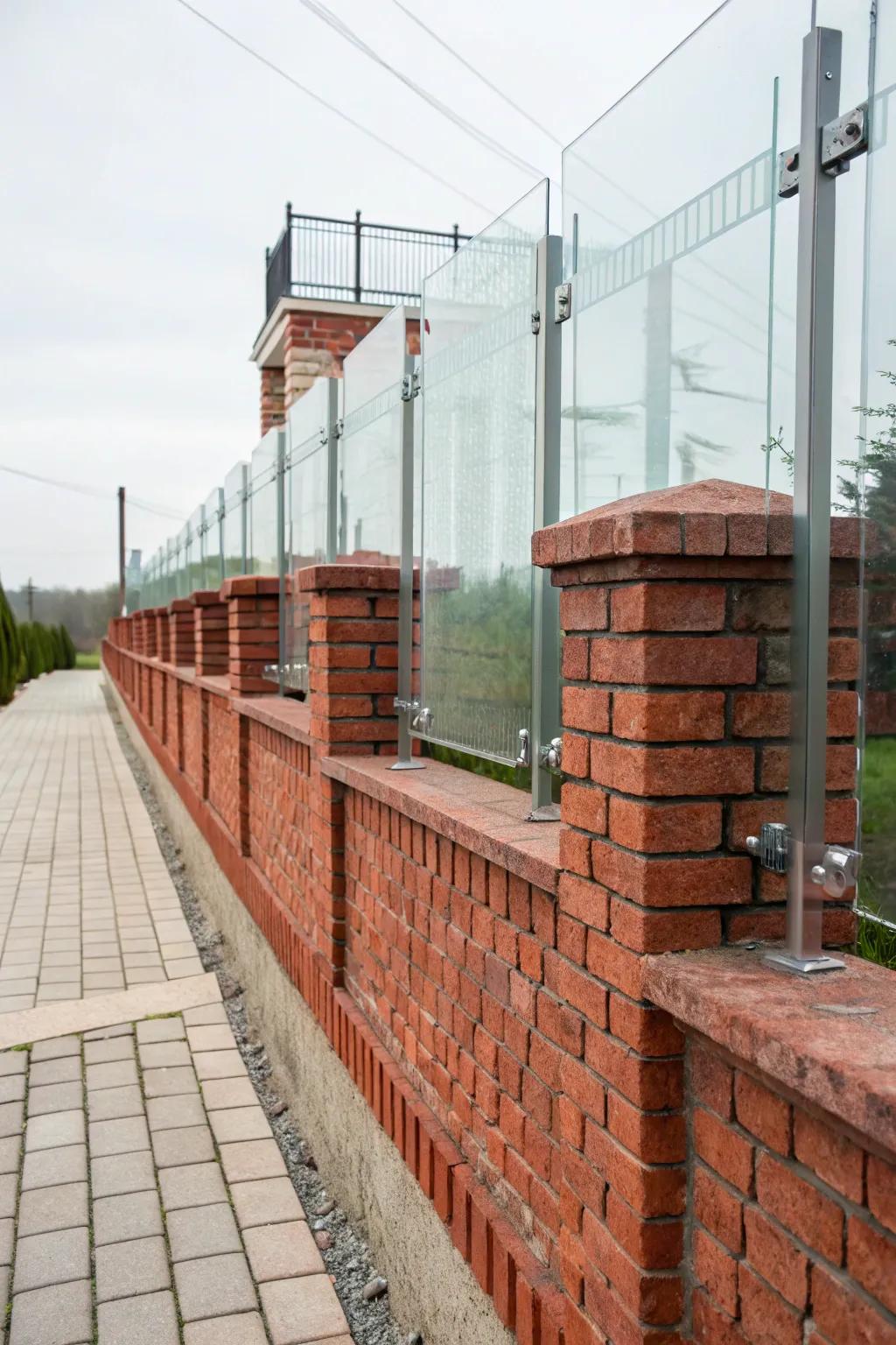 Glass sections offer modernity and radiance to masonry surrounds.