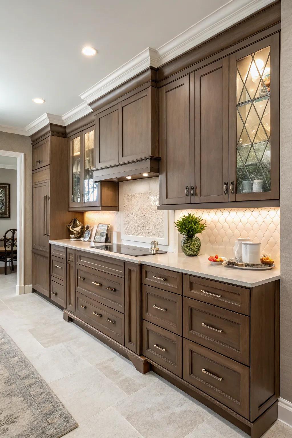 Embrace timeless beauty with Shaker-style cabinets.