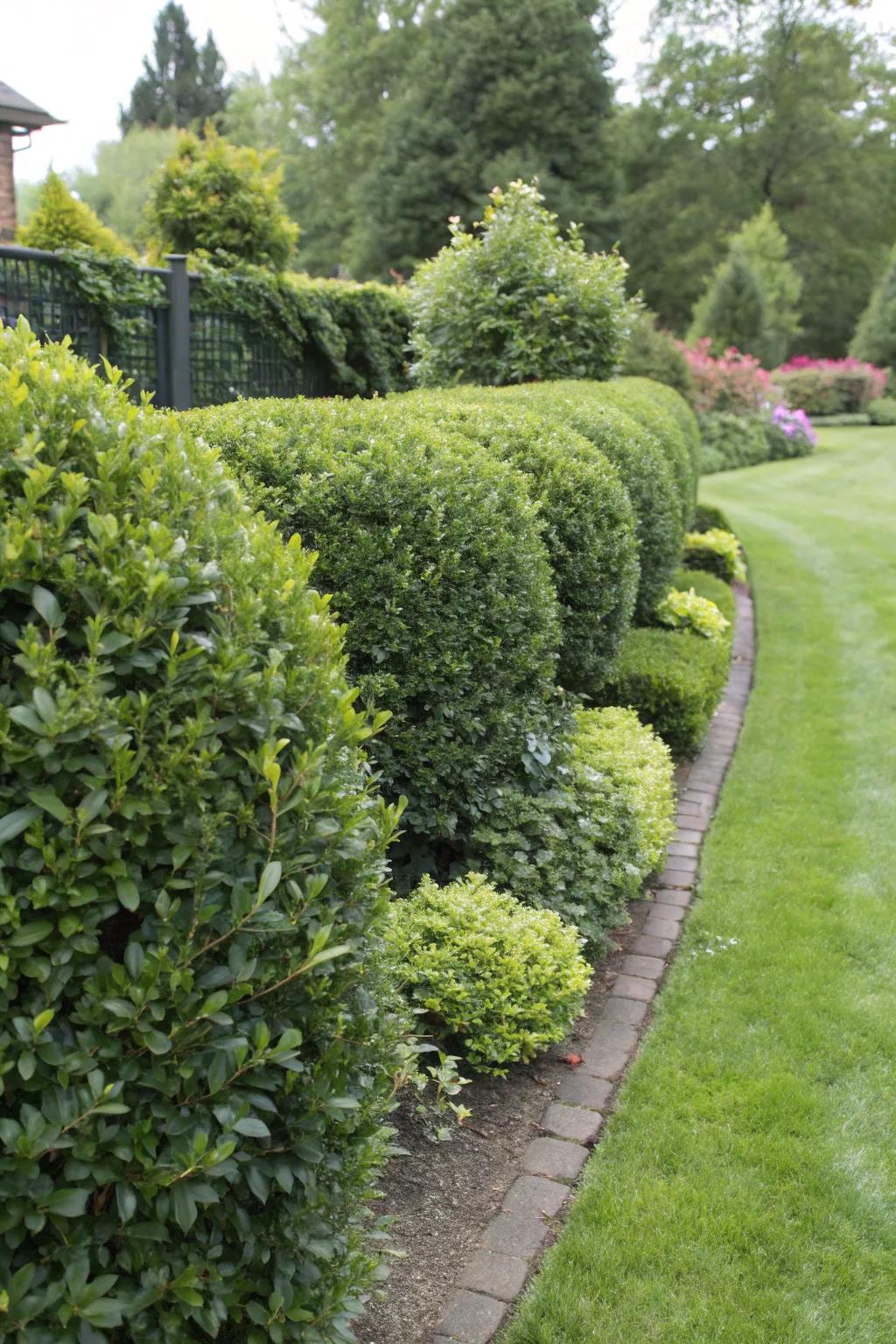 Green shrub provides flexibility for any garden aesthetic.