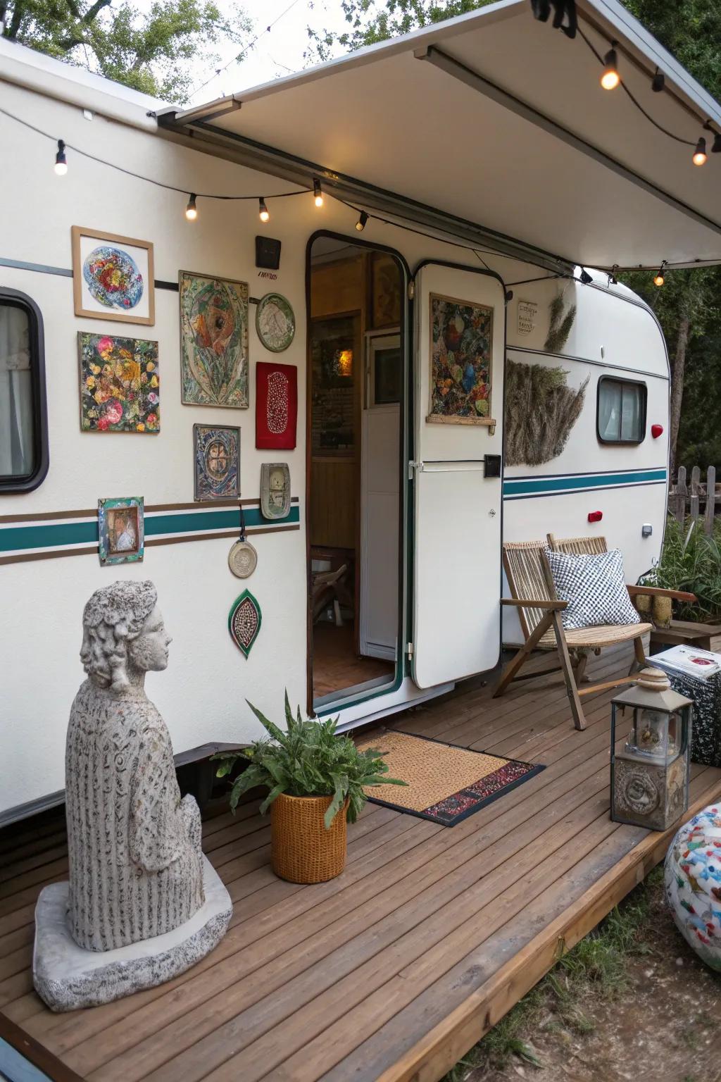 With creative decor on your deck, show yourself.