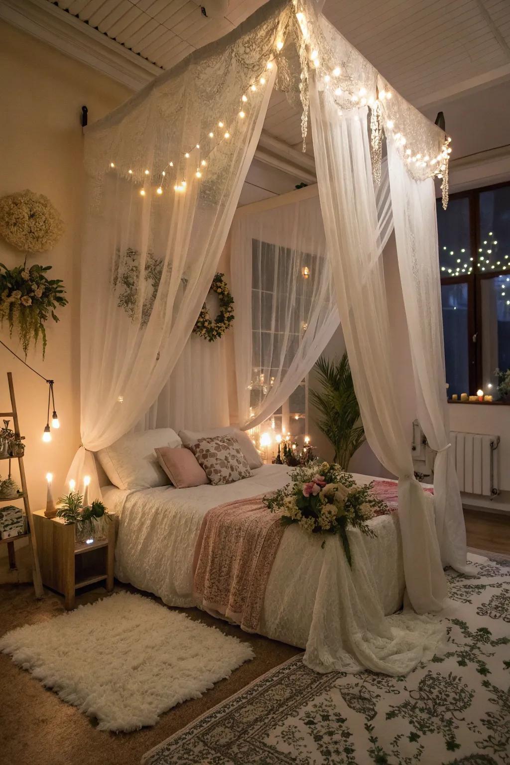 Light Textiles curtains for a romantic ambiance