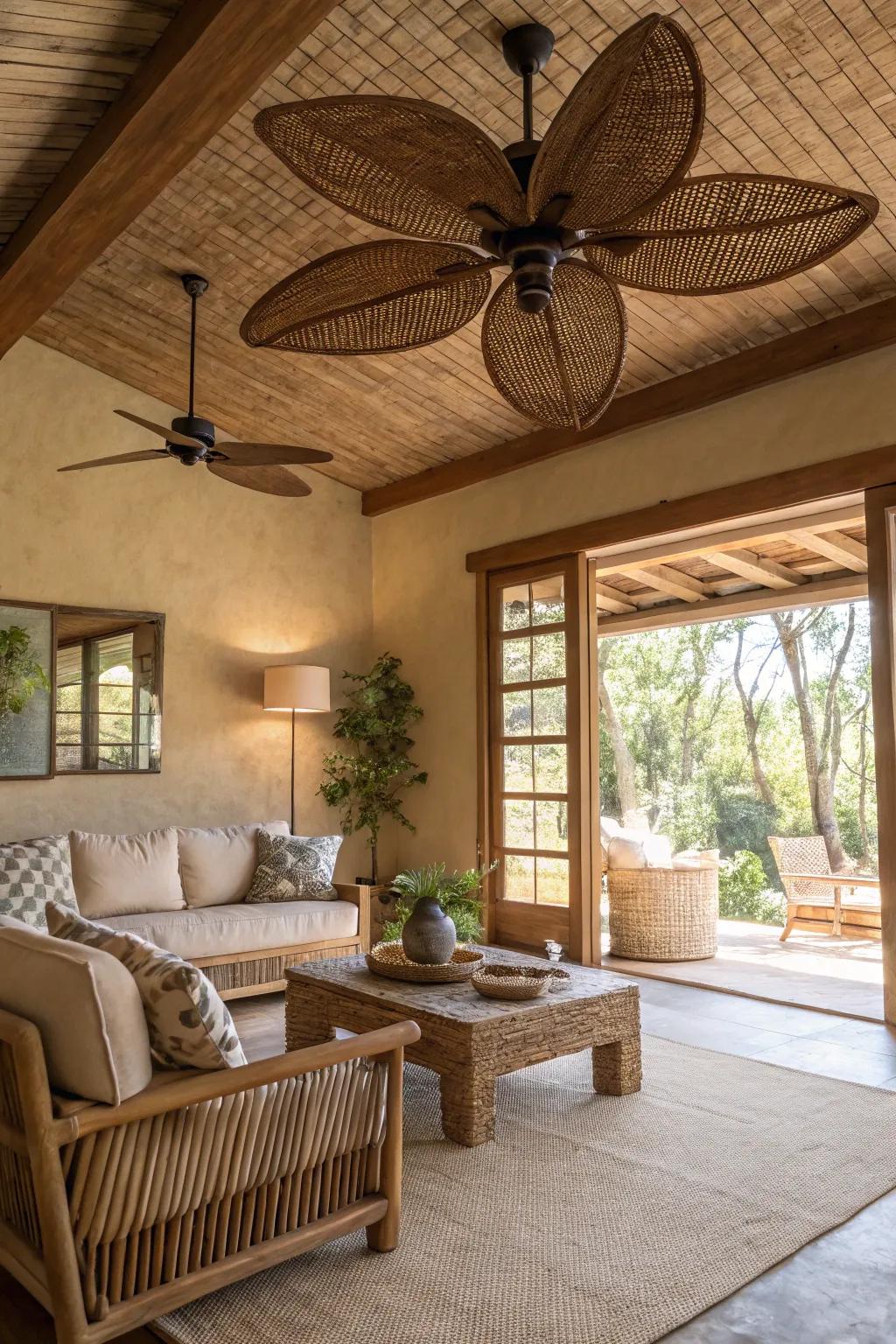 Go green with an eco-friendly ceiling fan.
