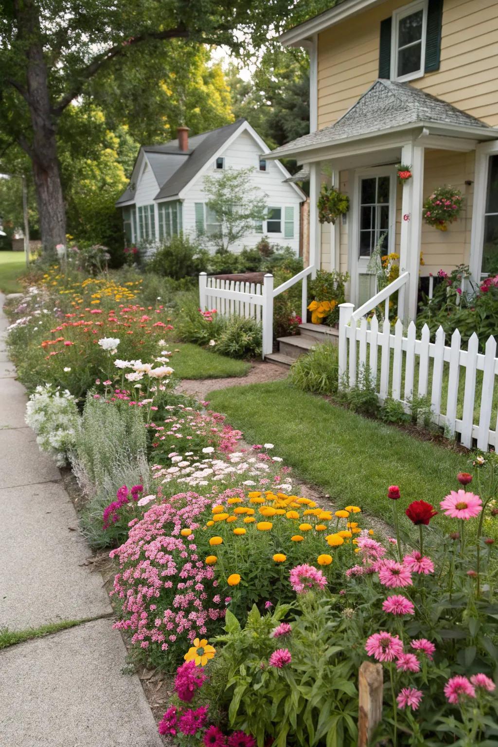 Local floral gardens bring color and support local ecosystems.