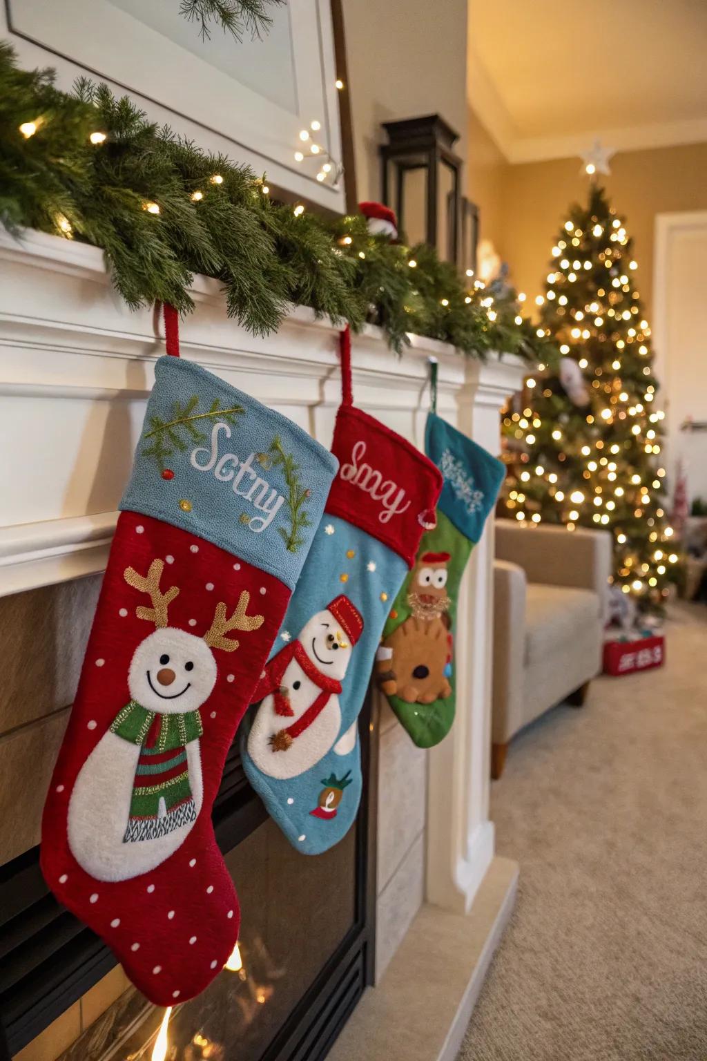 Festive figures such as reindeer and snow figures delight youngsters and grown-ups equally.