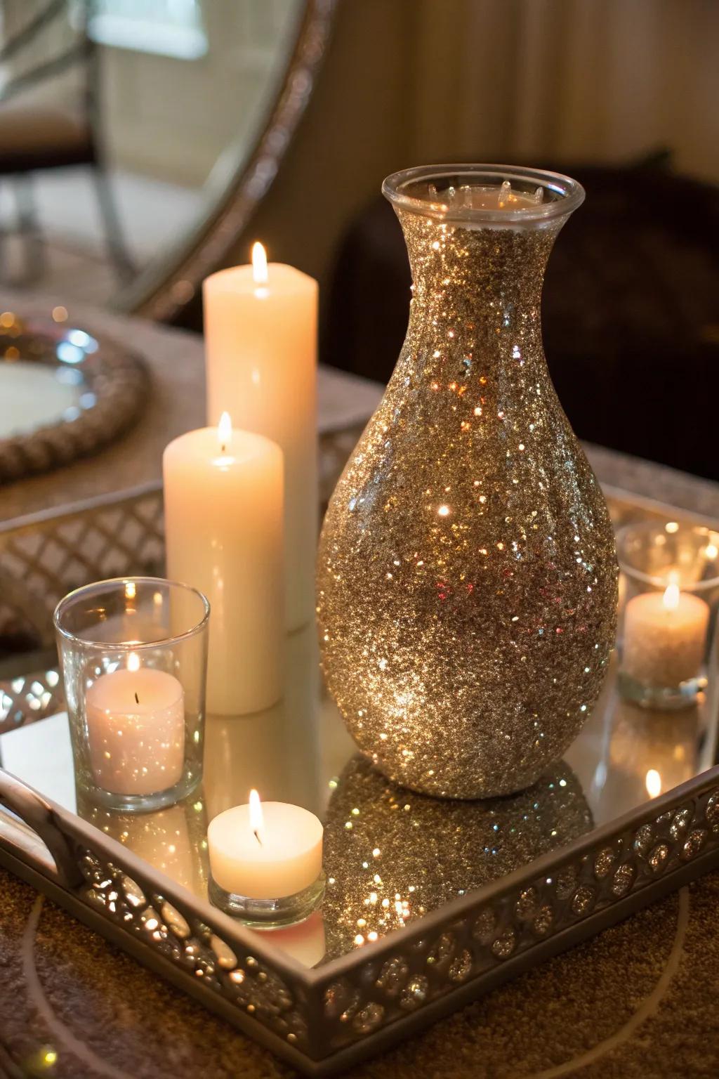 Sparkling radiance: shine dust contributes a trace associated with glamour to any configuration.