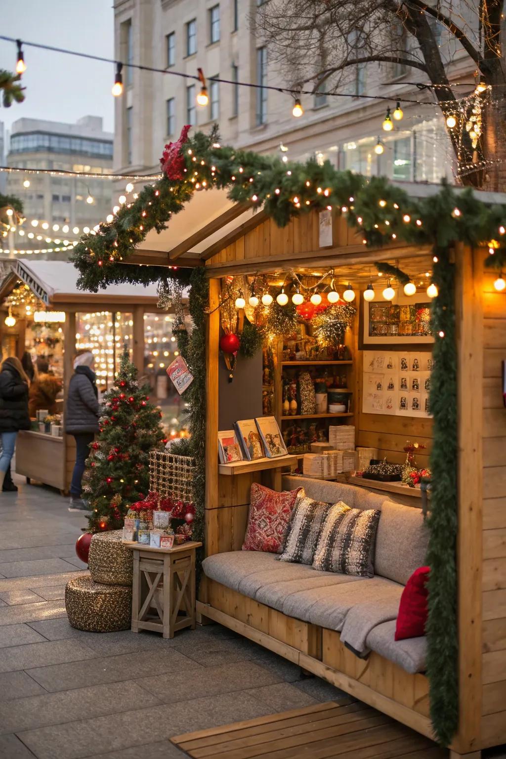 A snug alcove invites attendees to linger.