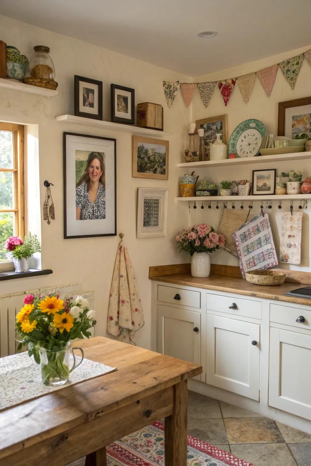 Personal details make your cooking area feel uniquely yours.