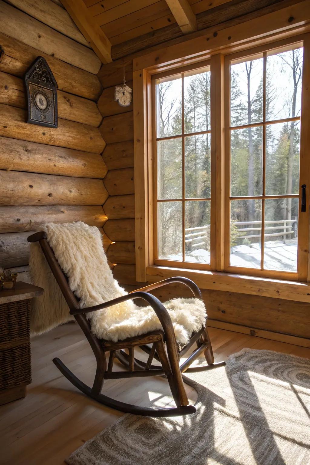 A comfortable window spot invites relaxation with a view.