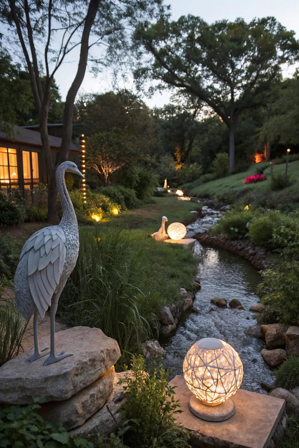 Artistic components lend a unique flair and individualized touch to your landscape.