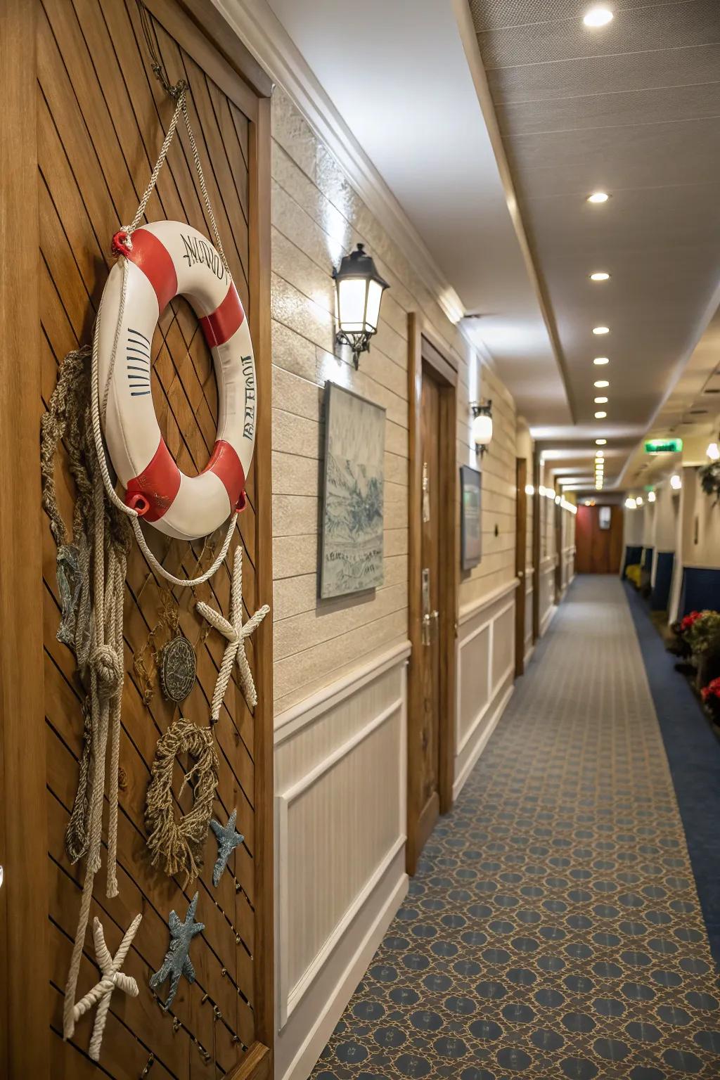A buoyant device introducing a playful nautical flair.