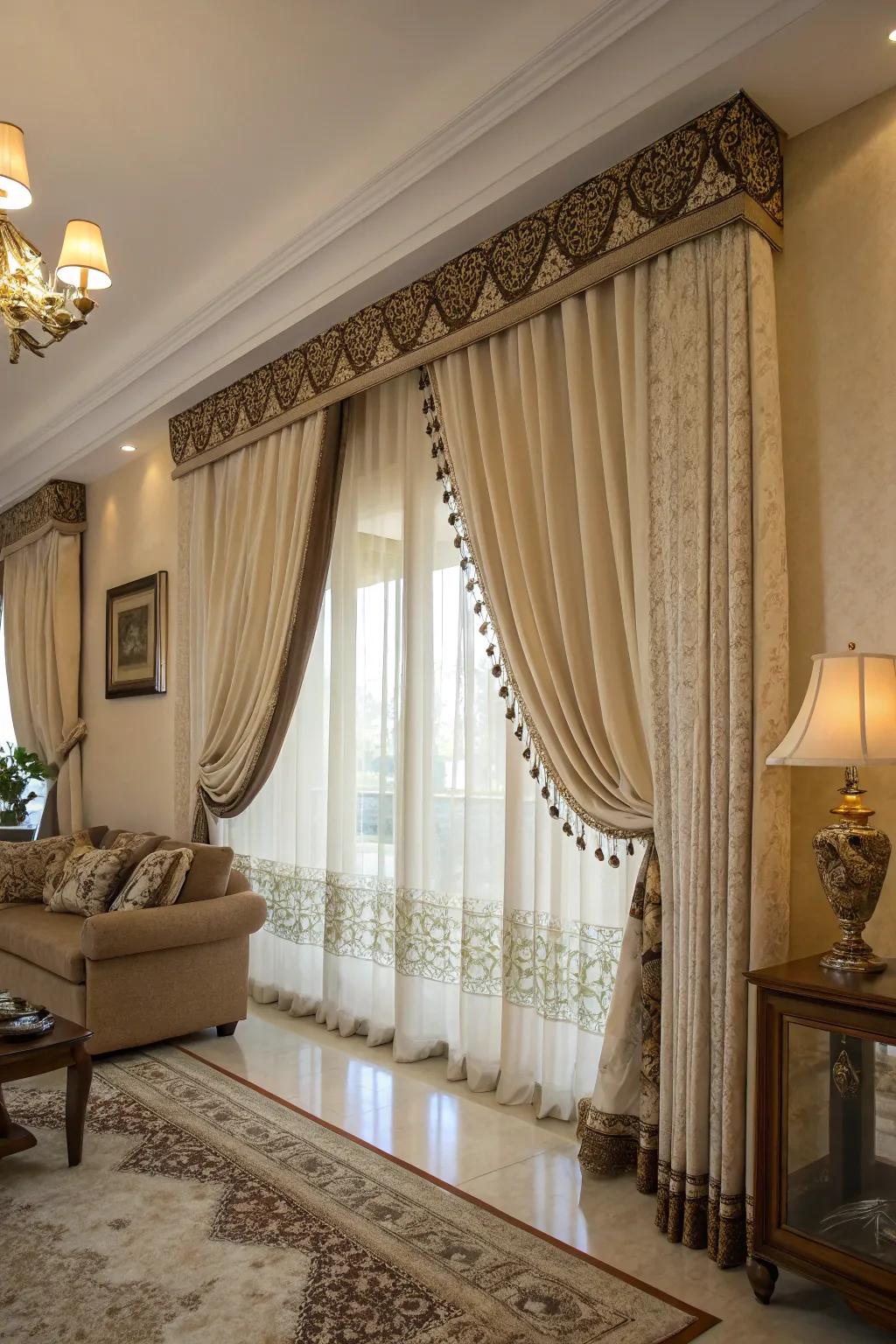 Trimmings enhance the enchantment of your curtains.