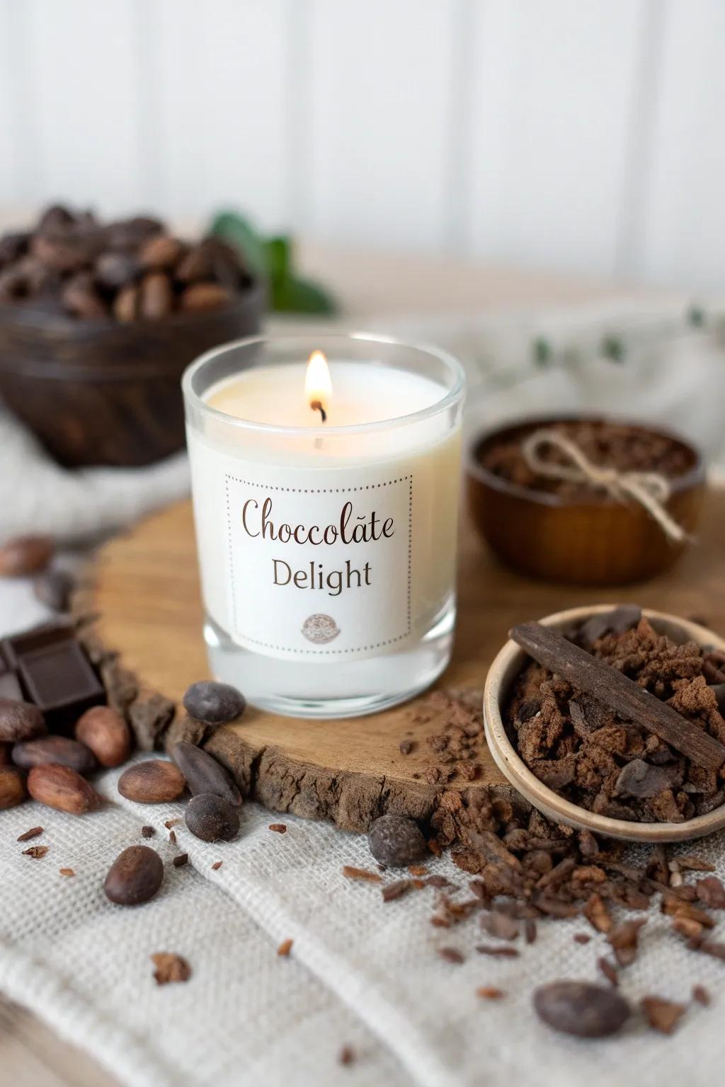Cocoa Dream Candle for a Sweet Indulgence