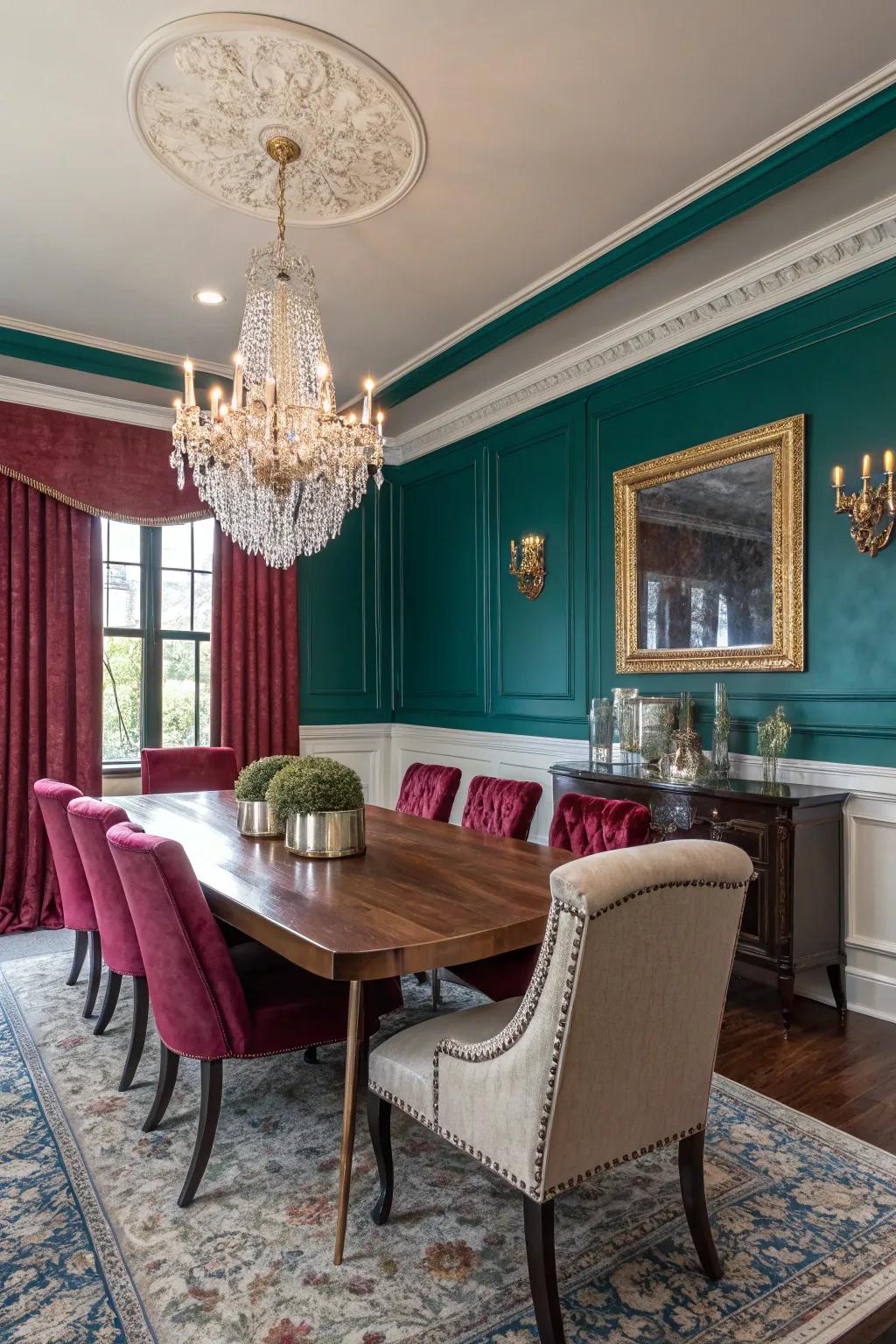 Luxurious hues add richness and depth.