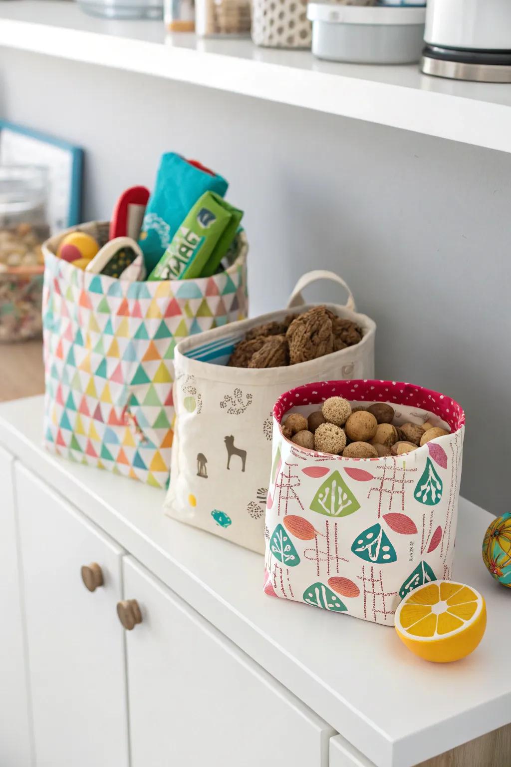 Eco-chic reusable containers for a sustainable surprise.
