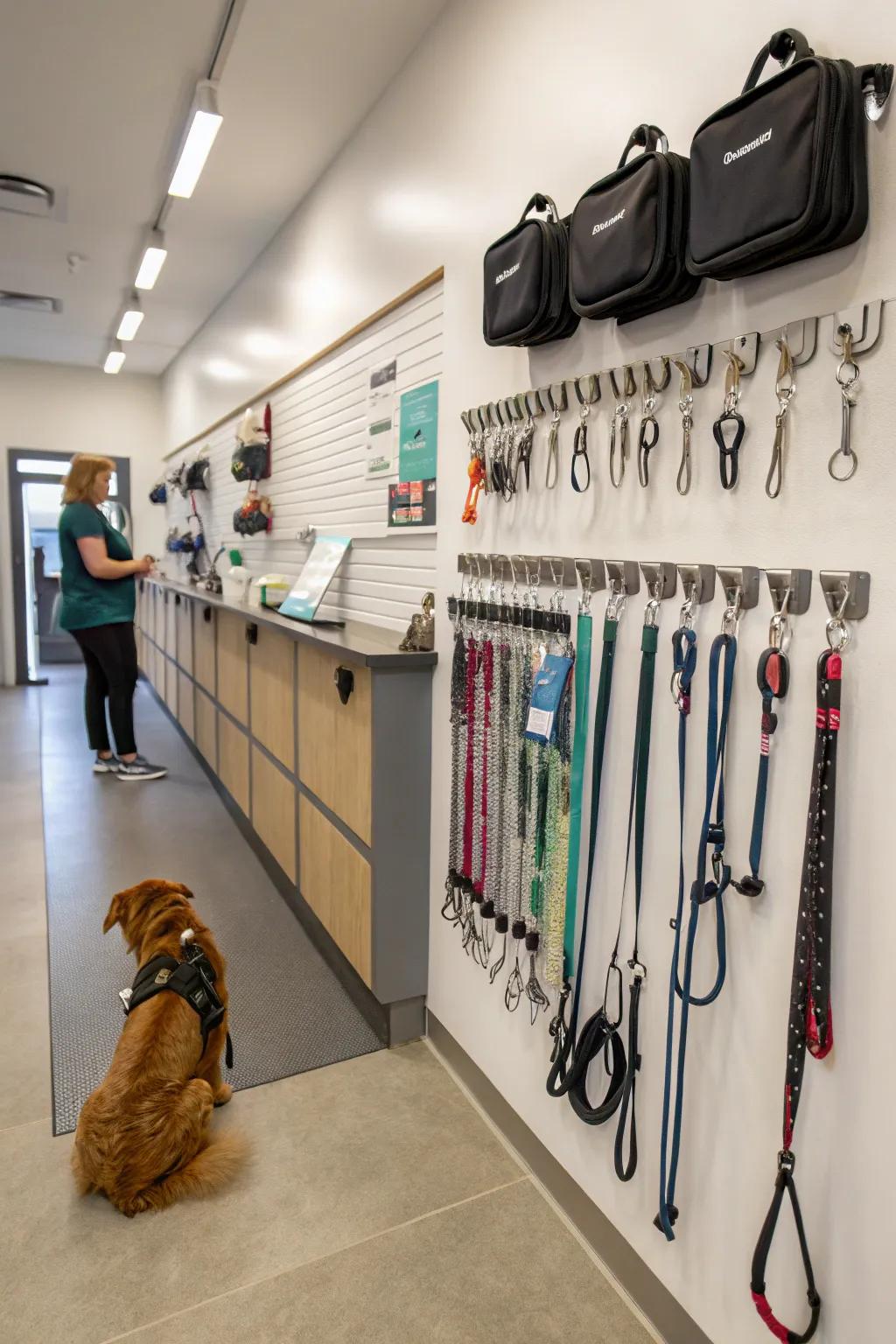 Convenient wall mounts for arranged storing.
