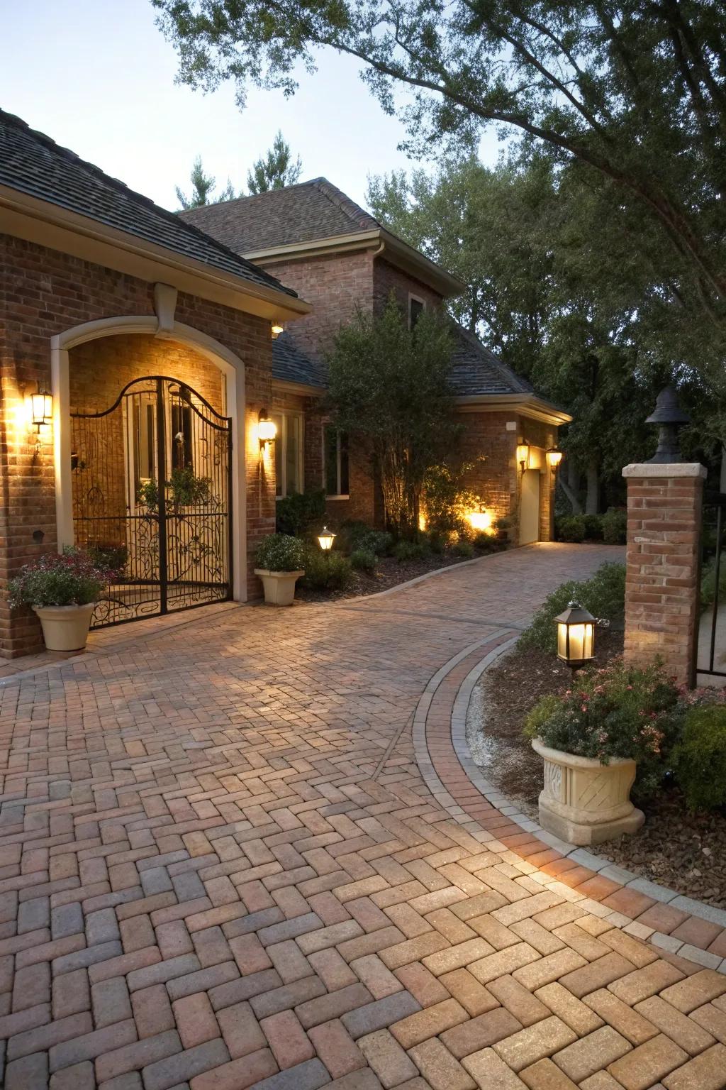 Bricks add warmth and classic charm to your driveway.