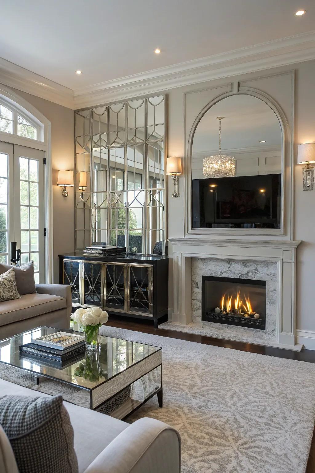 Illumination illusion: The magic of glass and reflectors.