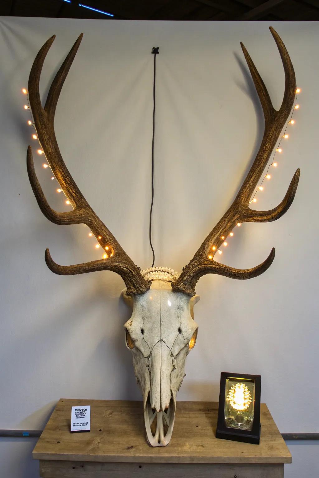 LED lighting contributes drama and focus.