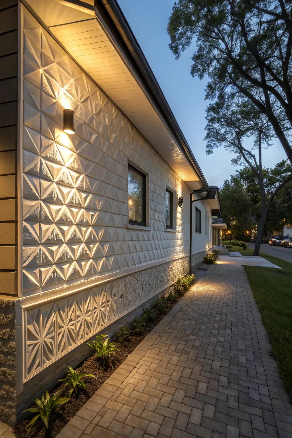 Volumetric panels create dramatic visual impact.