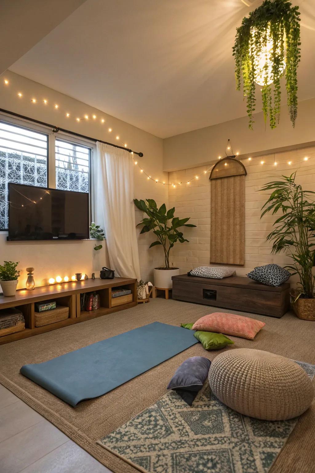 A tranquil space for unwinding and mindfulness.