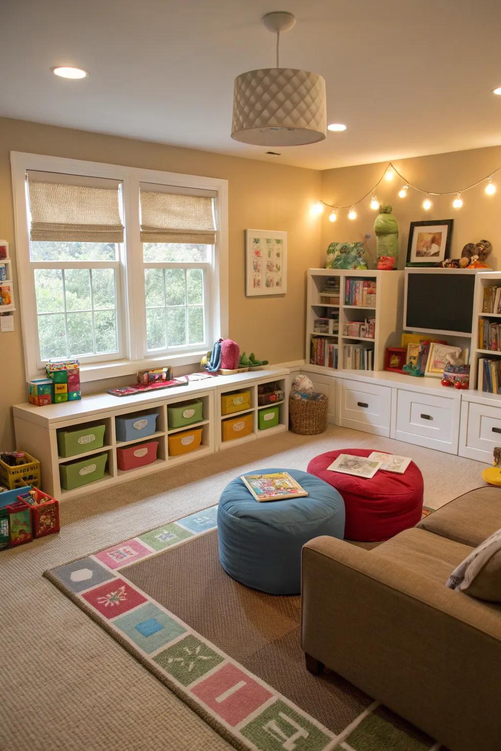 Adaptable play zones grow with your children, keeping the room functional.